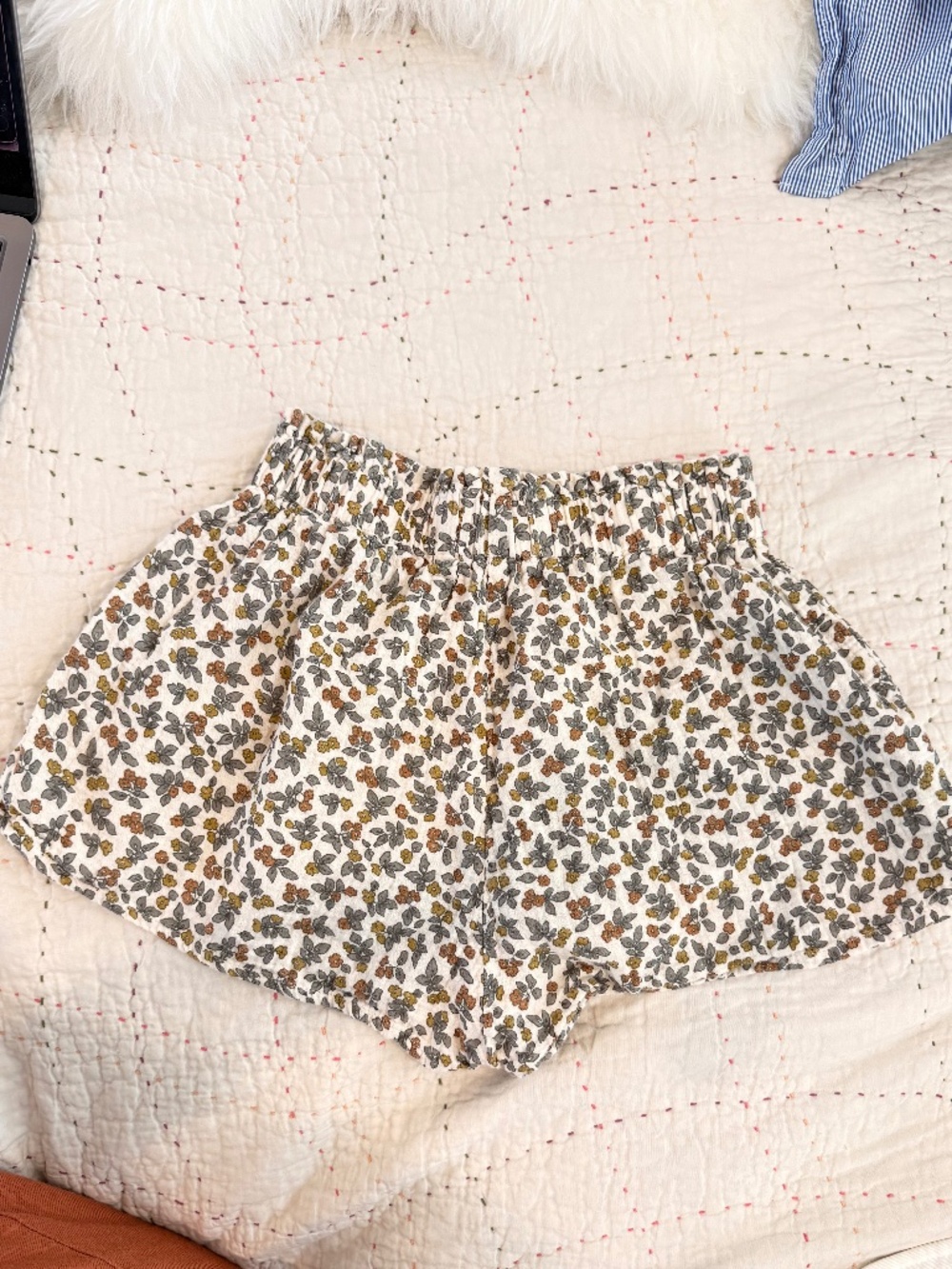 linen muslin girls shorts 10-12 Rylee + Cru